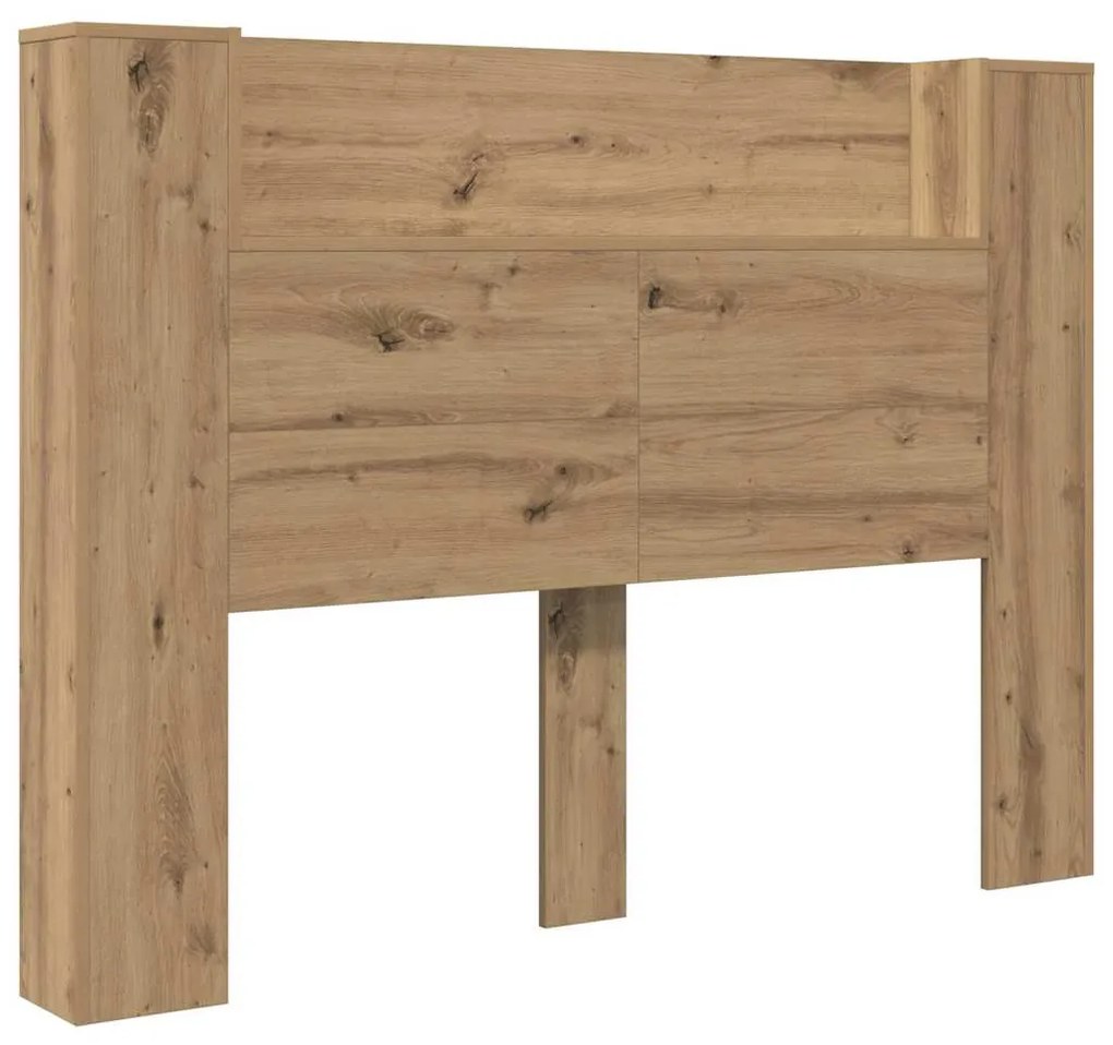 vidaXL Κεφαλάρι Artisan Oak 140 x 17 x 104,5 εκ Επεξεργασμένο ξύλο