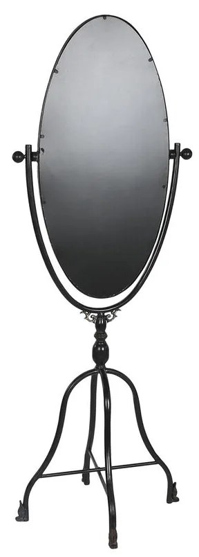 Μόνιμος καθρέφτης DKD Home Decor Μαύρο Μέταλλο Κρυστάλλινο 61 x 62 x 174 cm