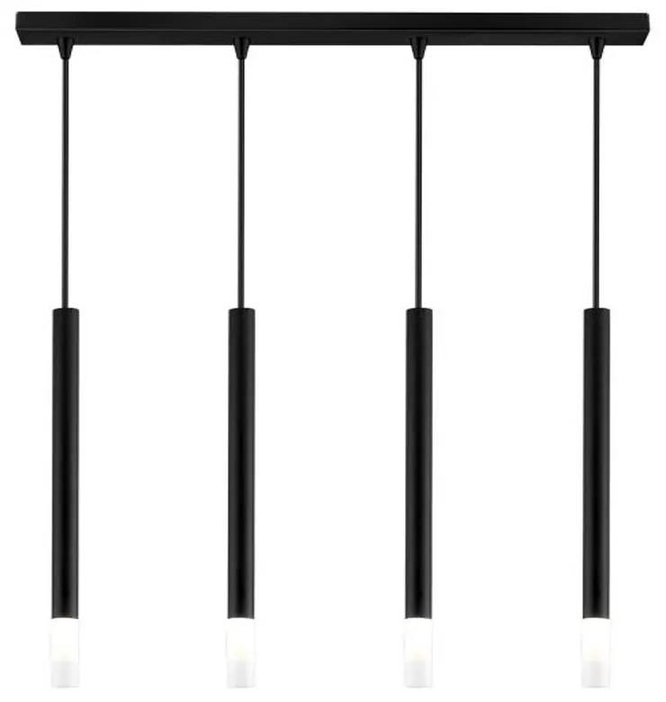 Φωτιστικό Οροφής - Ράγα 01224-09BR G9 LED 85cm Black Luma