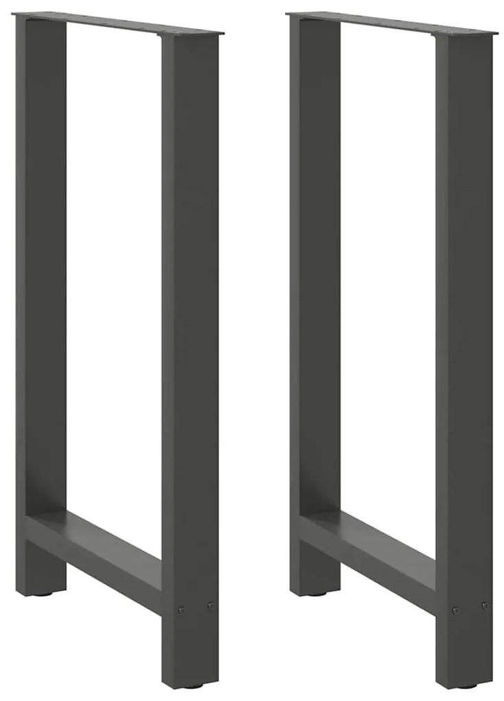 vidaXL Πόδια Τραπεζιού Μπαρ 2 τεμ. Ανθρακί 60x(100-101) εκ. Ατσάλι