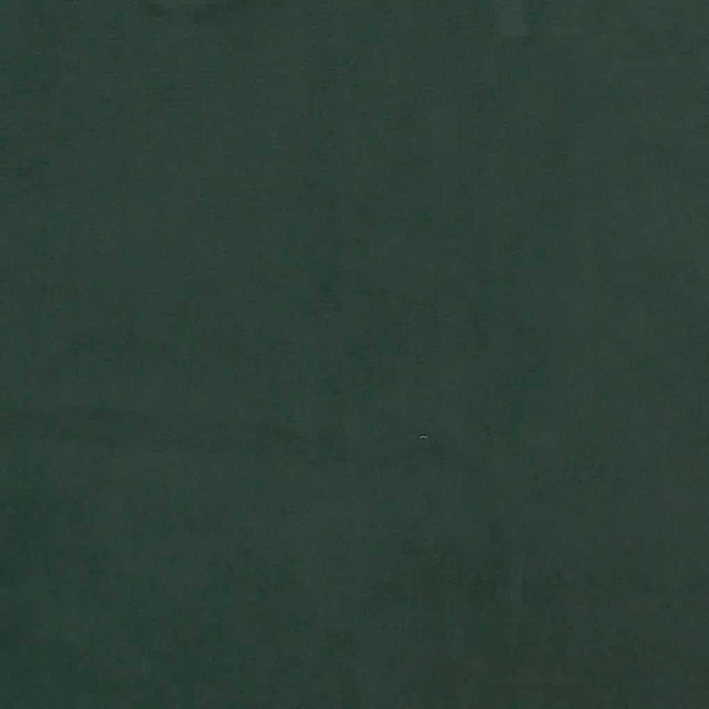 vidaXL Στρώμα με Pocket Springs Σκούρο Πράσινο100x200x20 εκ. Βελούδινο