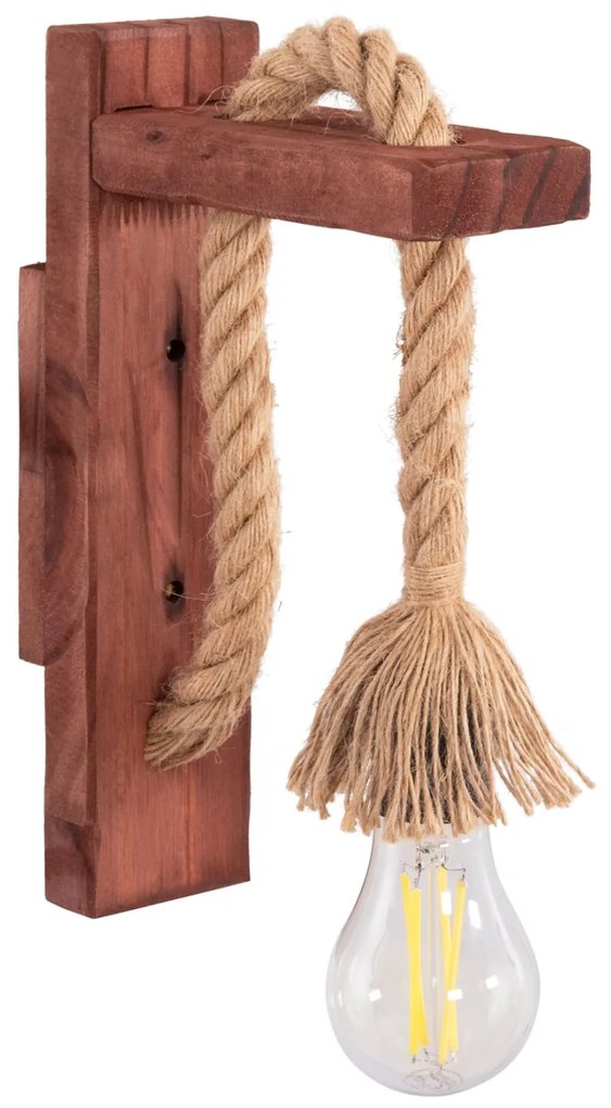 ΑΠΛΙΚΑ ΤΟΙΧΟΥ BARN HM4469 ΞΥΛΙΝΗ ΒΑΣΗ-ΣΧΟΙΝΙ [Ε27] 7x20x29Υεκ.