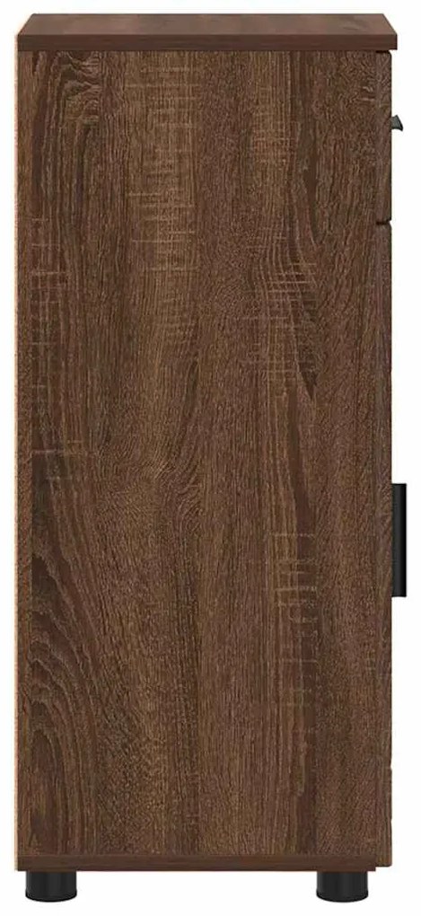 vidaXL Ντουλάπι Μπάνιου Καφέ δρυς 30 x 35 x 80 εκ Επεξεργασμένο ξύλο