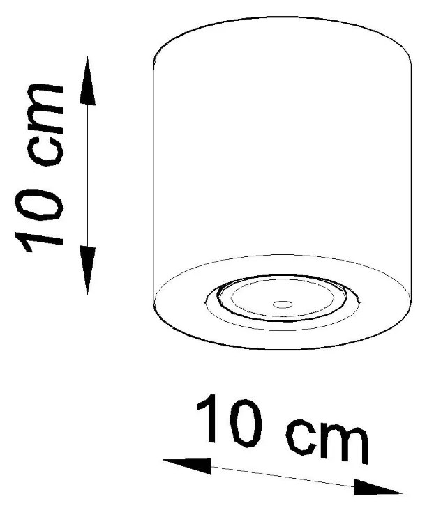 Sollux Φωτιστικό οροφής Orbis 1,ξύλο,1xGU10/40w