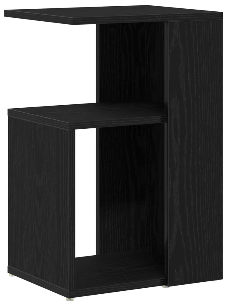 vidaXL Τραπέζι πλευράς Μαύρο Δρυς 36x30x56 εκ Επεξεργασμένο ξύλο
