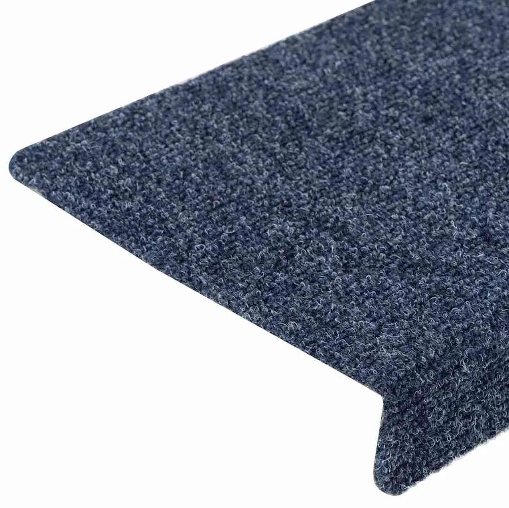 vidaXL Πατάκια Σκαλιών Αυτοκόλλητα 5 τεμ. Ανθρακί Ορθογώνια Άκρη 65x21x4 εκ.