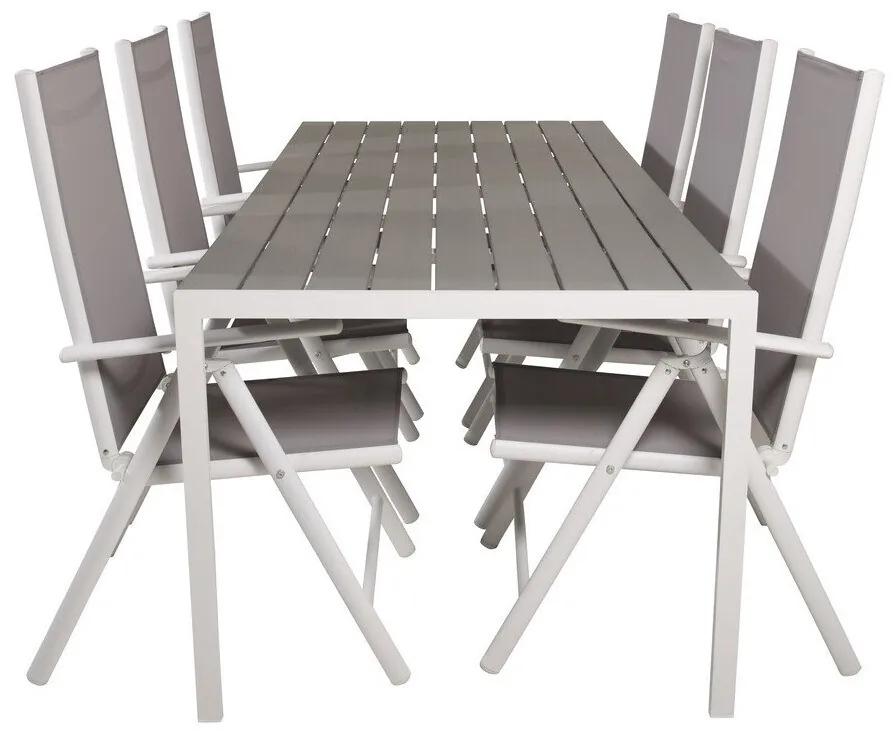 Σετ Τραπέζι και καρέκλες Dallas 2324, Polyξύλο, Ύφασμα, Μέταλλο | Epipla1.gr