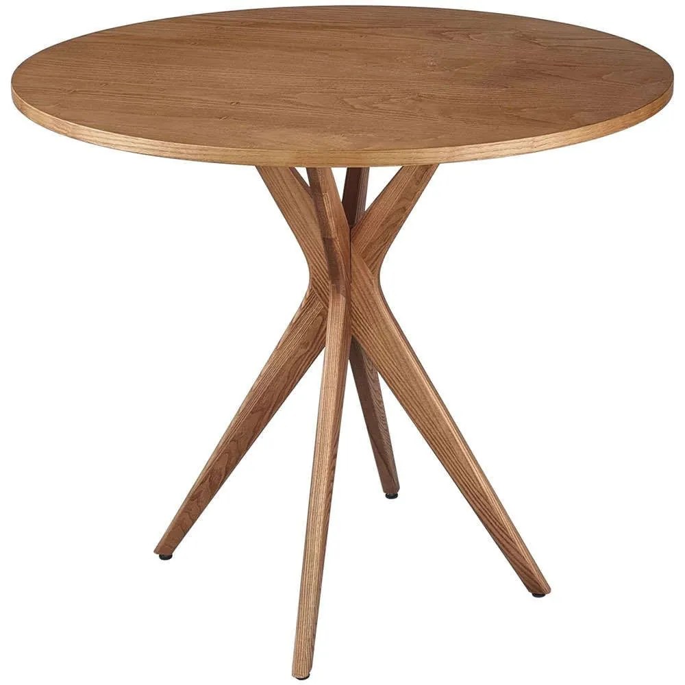 Τραπέζι Jubi JUBITLROOAK Φ90x73cm Oak Mdf, Wood