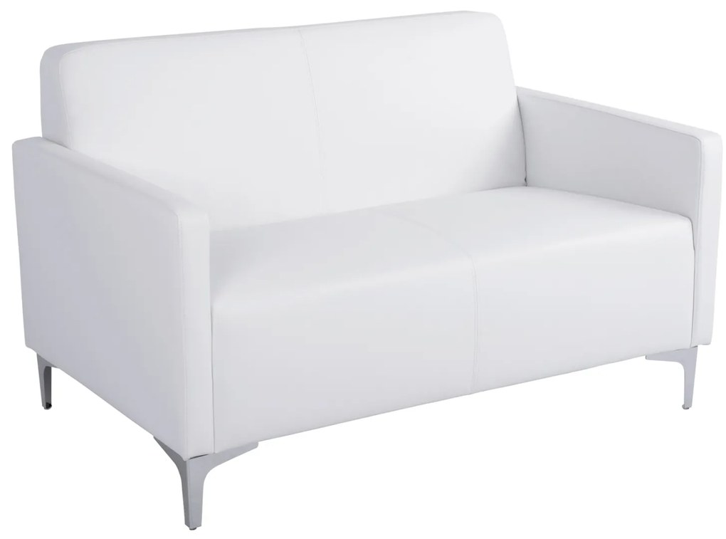 ΚΑΝΑΠΕΣ 2ΘΕΣΙΟΣ NELLIE HM3159.22 ΜΕ ΛΕΥΚΟ PU 113x71x71Υ εκ.