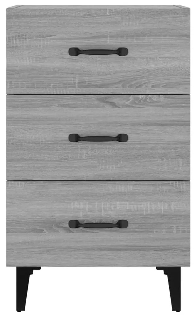 vidaXL Κομοδίνο Γκρι Sonoma 40 x 40 x 66 εκ. από Επεξεργασμένο Ξύλο