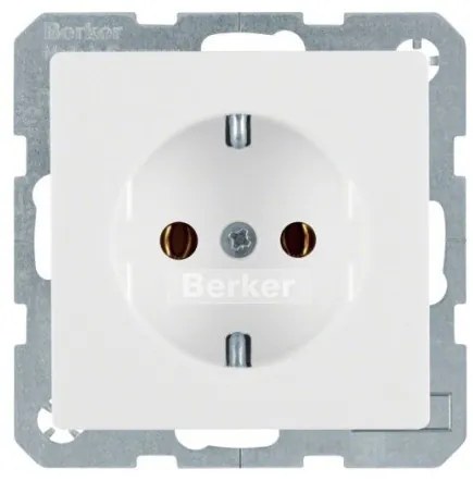 Πρίζα Σούκο Λευκό Berker 41436089 Hager-41436089-Λευκό 41436089