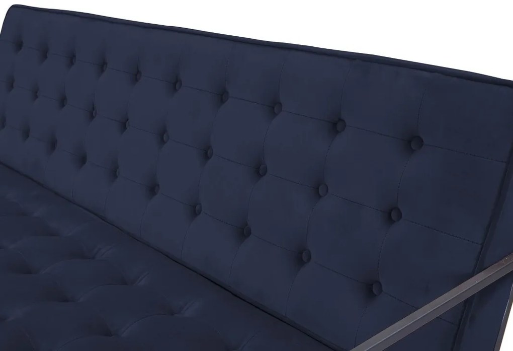 Καναπές Concept 55 194, Μπλε, 172x78x81cm, Ταπισερί, Πόδια: Μεταλλικά