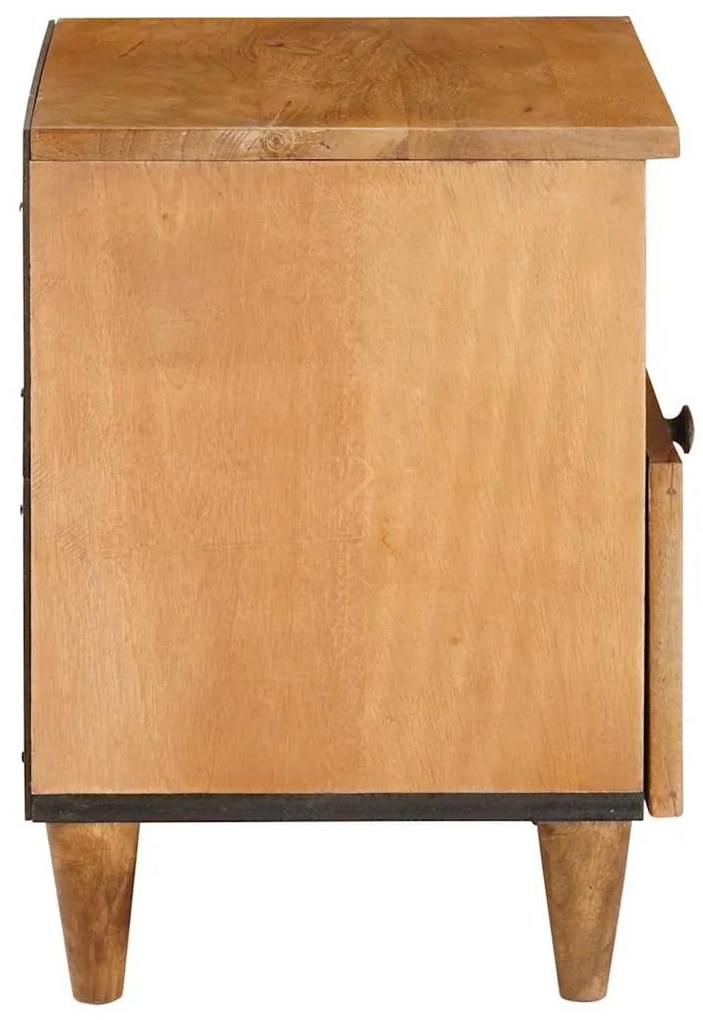 vidaXL Κομοδίνο Ανοιχτό καφέ 40 x 33 x 46 εκ. Μασίφ ξύλο μάνγκο