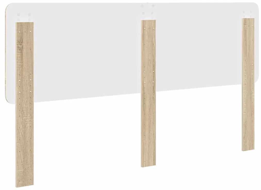vidaXL Κεφαλάρι με κεφαλάρι Δρύς Sonoma 180 cm Επεξεργασμένο ξύλο