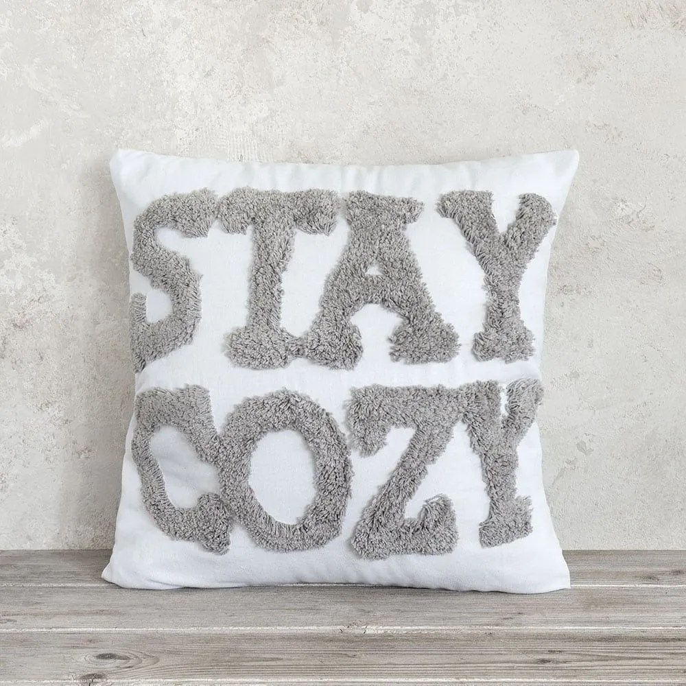 Μαξιλάρι Διακοσμητικό (Με Γέμιση) Cozy White Nima 45X45 100% Βαμβάκι