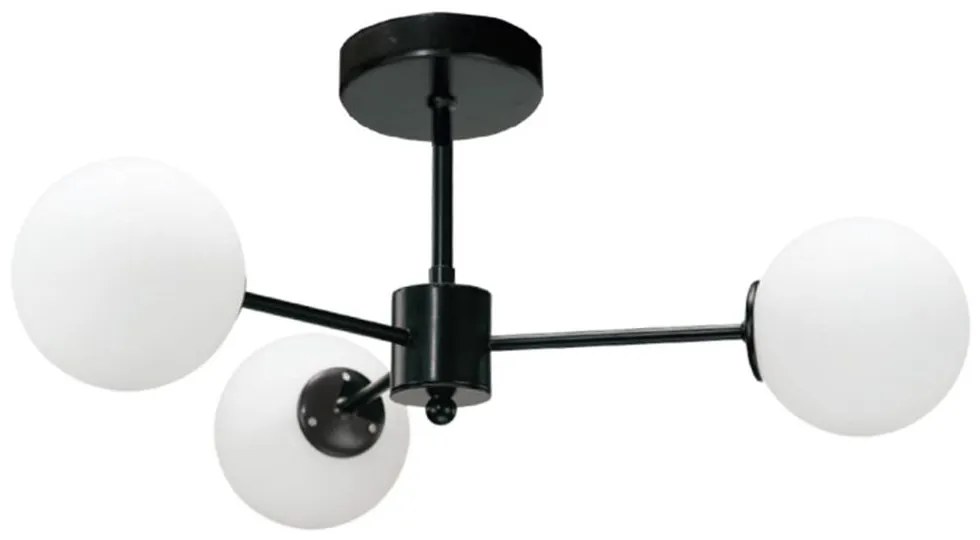 Φωτιστικό Οροφής 5016-3 45x25cm 3xG9 Black-White Inlight