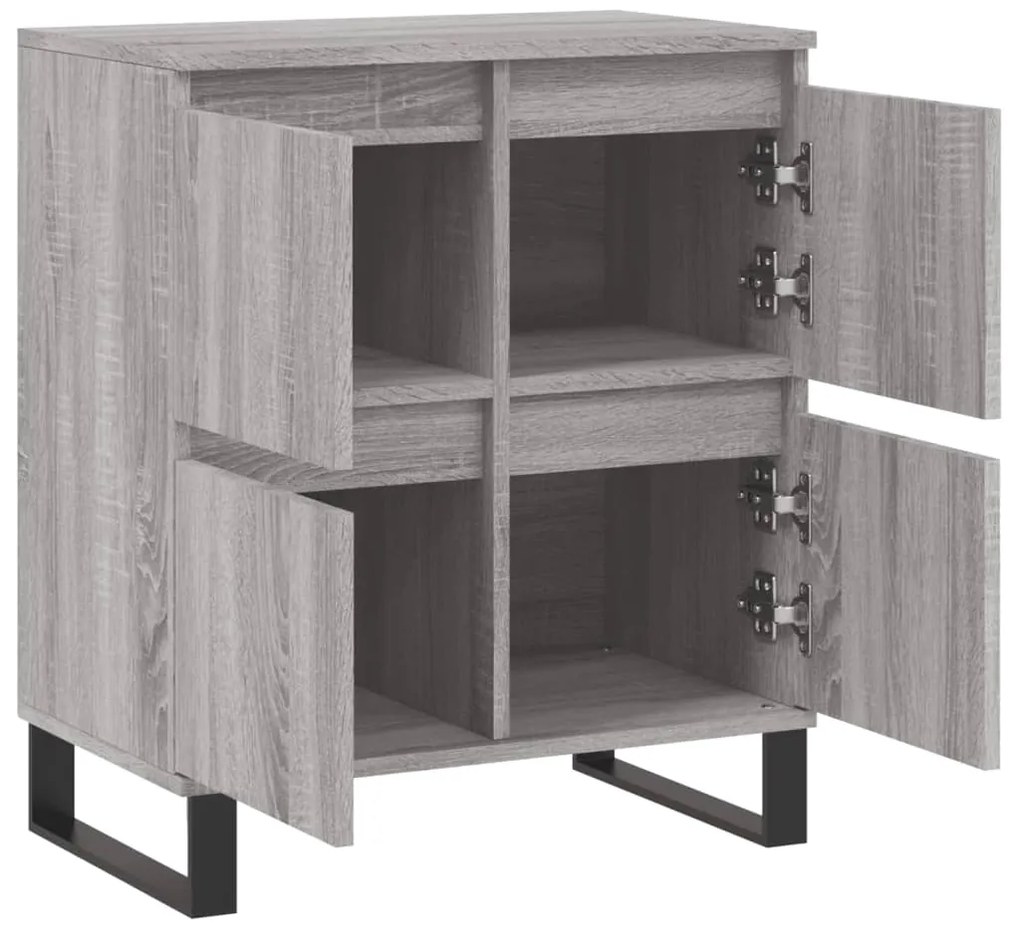 vidaXL Ντουλάπι Γκρι Sonoma 60x35x70 εκ. από Επεξεργασμένο Ξύλο
