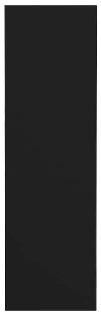 vidaXL Παπουτσοθήκη Τοίχου Μαύρη 60 x 18 x 60 εκ. Μοριοσανίδα