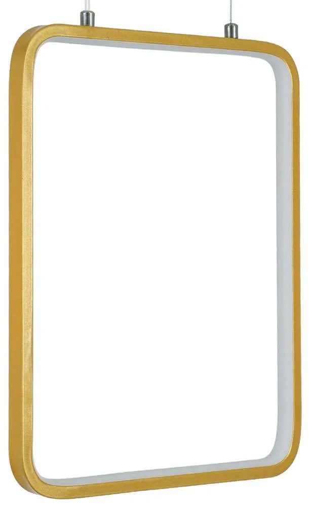 Φωτιστικό Οροφής Neroba 61305 29x2x36cm Led 1980lm 18W Gold GloboStar