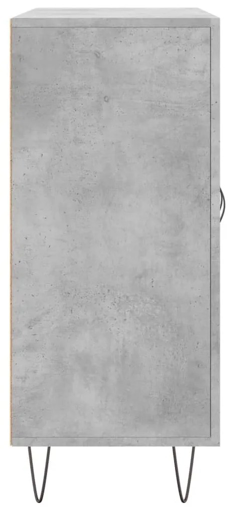 vidaXL Ντουλάπι Γκρι Σκυροδέματος 90x34x80 εκ. Επεξεργασμένο Ξύλο