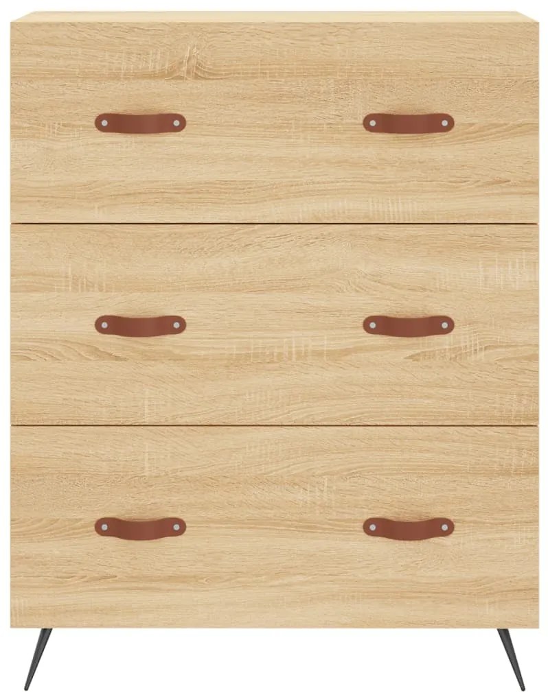 vidaXL Συρταριέρα Sonoma Δρυς 69,5 x 34 x 90 εκ. από Επεξεργ. Ξύλο