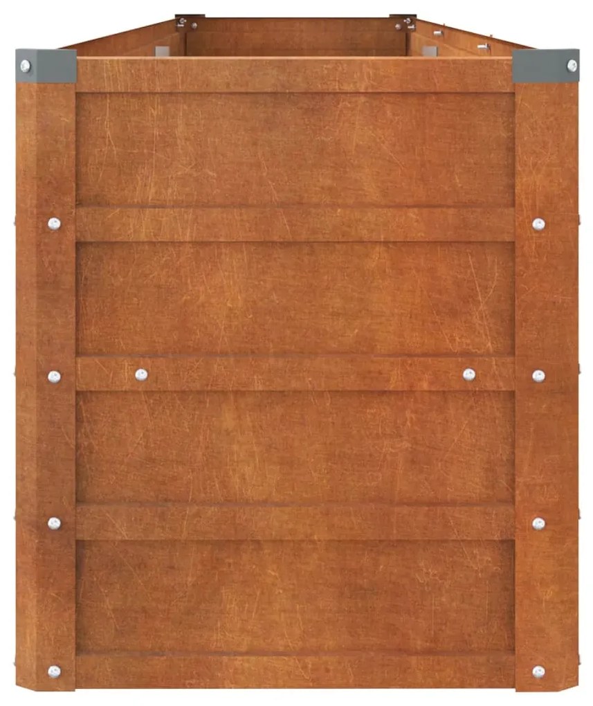 Ζαρντινιέρα Σκουριασμένο 240x40x45 εκ. Ατσάλι Σκληρυθέν Αέρα 151954