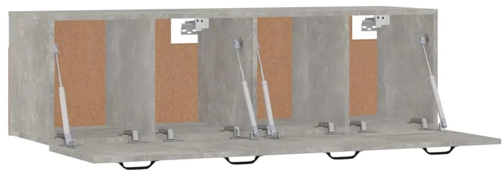 vidaXL Ντουλάπια Τοίχου 2 τεμ. Γκρι Σκυρ. 80x35x36,5 εκ. Επεξ. Ξύλο