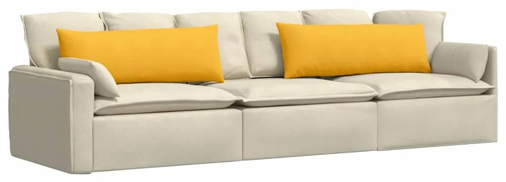 vidaXL Μαξιλάρι Καναπέ 2 pcs Απαλό Κίτρινο 120 x 40 cm