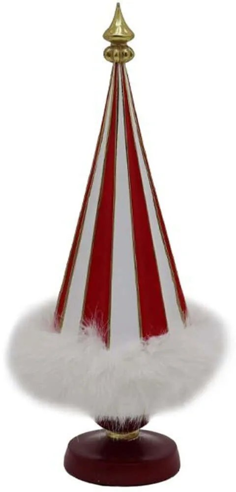 Χριστουγεννιάτικο Δεντράκι Red Tree Fur 030479 12x12x33cm