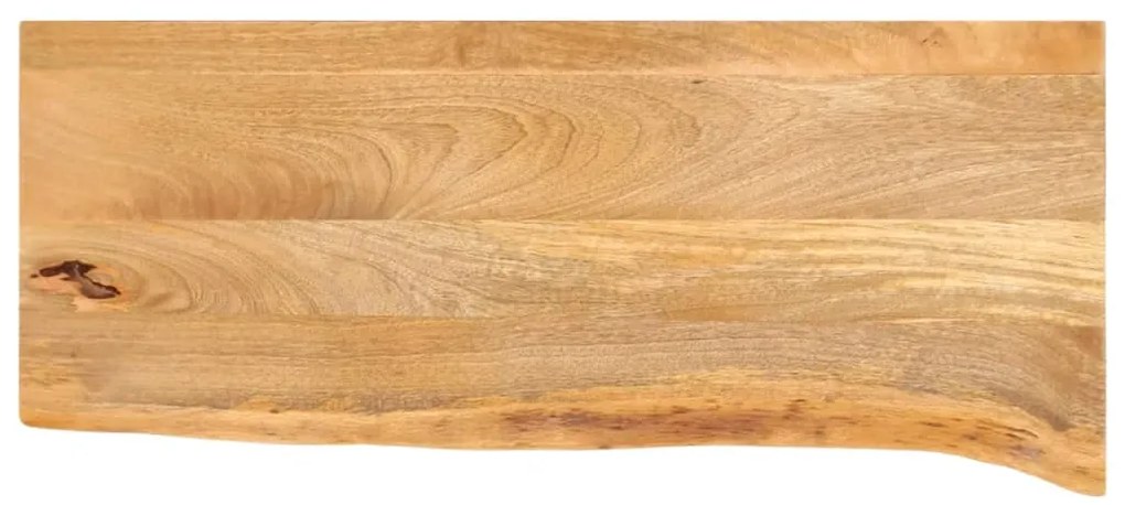 vidaXL Επιφάνεια Τραπεζιού 80x40x3,8 εκ. Live Edge Μασίφ Ξύλο Μάνγκο
