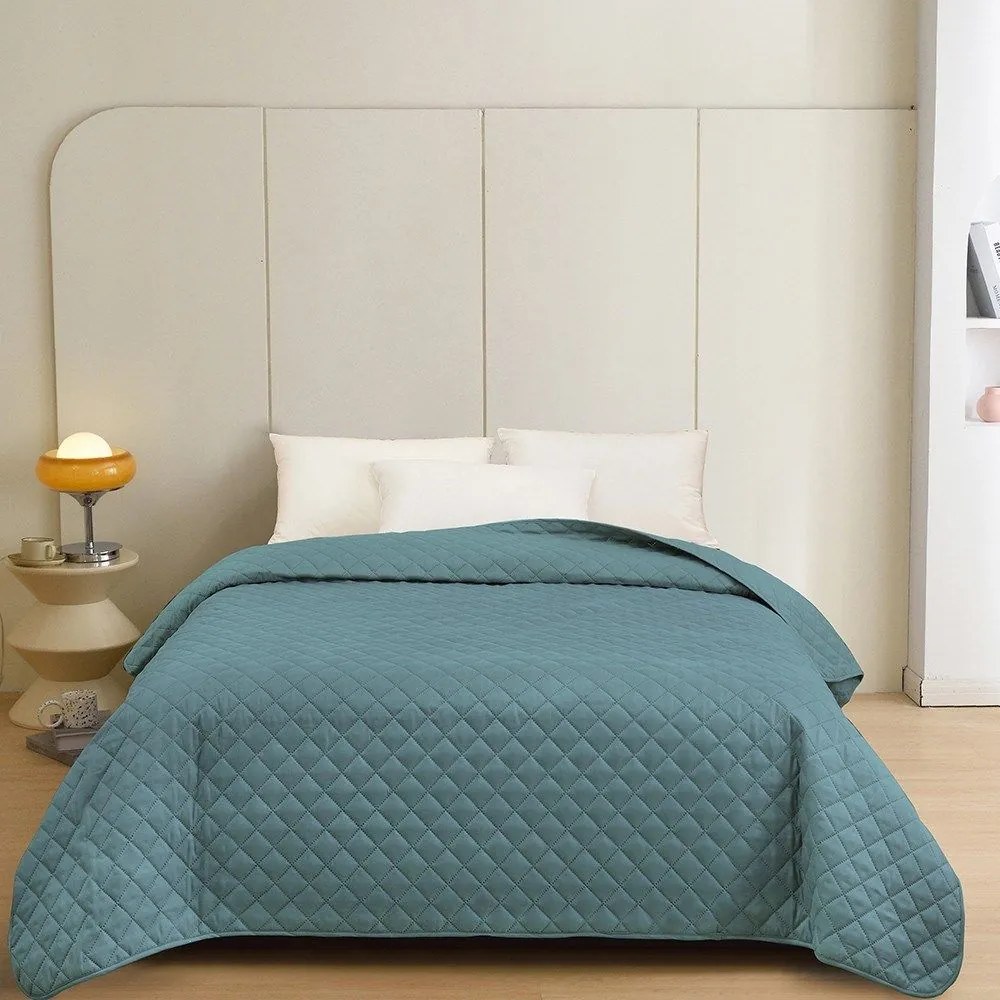 Κουβερλί Tosca Aqua Melinen Queen Size 220x240cm Microfiber