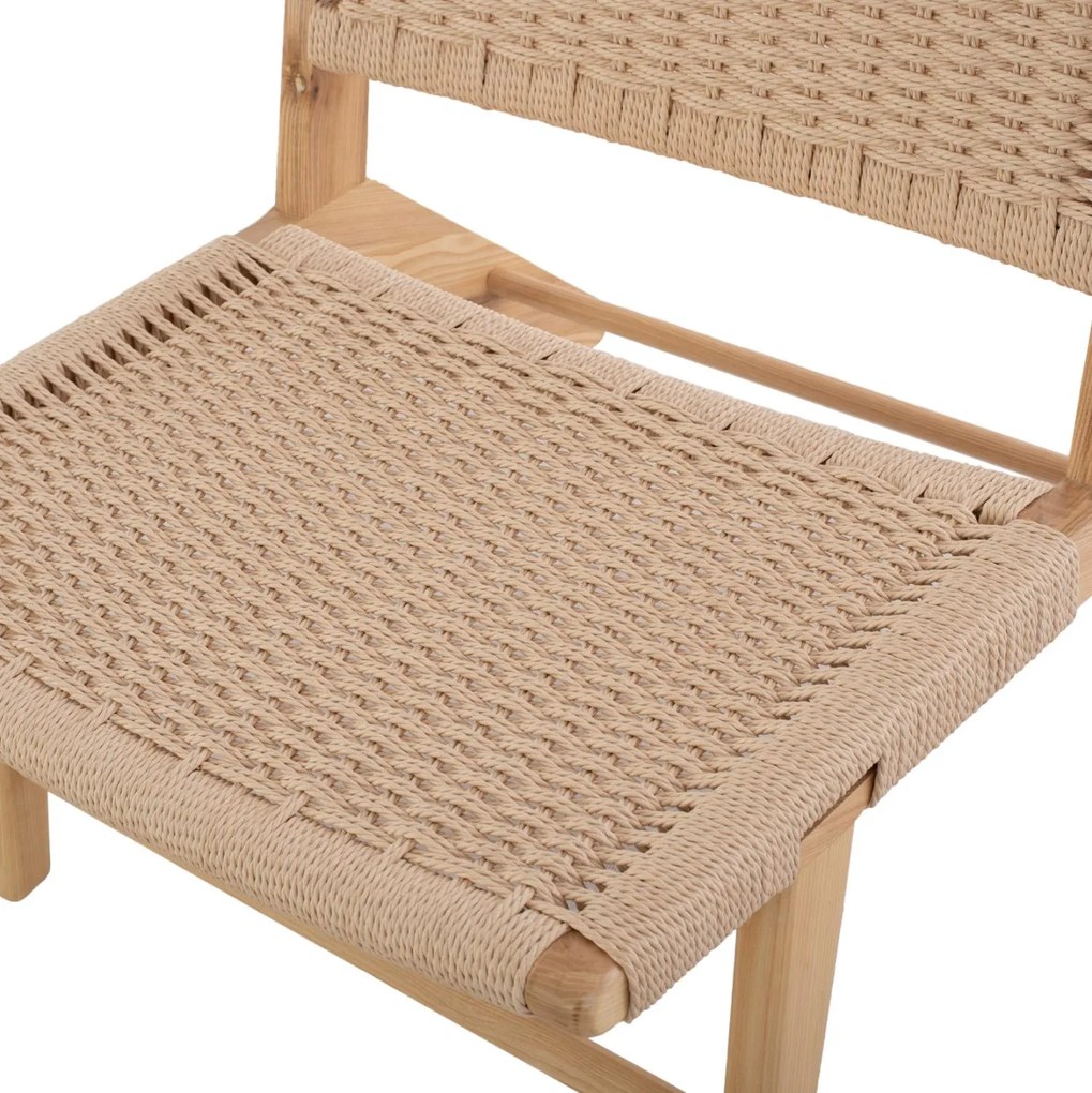 Πολυθρόνα ANIKA C8917.01 Ξύλινη με Πλέξη Σχοινί 67,5x75x73,5Yεκ. 67.5x75x73.5 εκ.