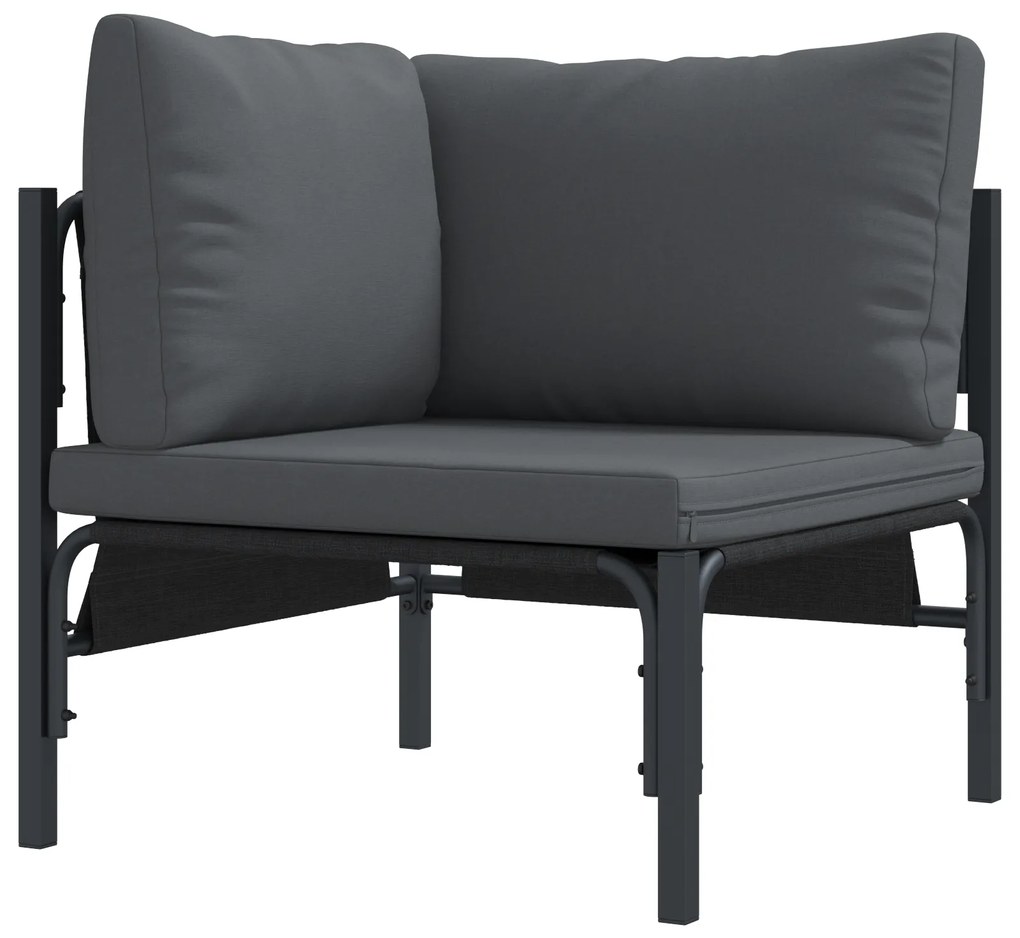 vidaXL Σετ Καναπέ Κήπου 11 pcs Ανθρακί Ατσάλι