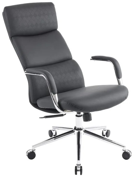 Καρέκλα γραφείου διευθυντή Bendona pu σε μαύρη απόχρωση 71x78x119-127εκ 71x78x119 εκ.