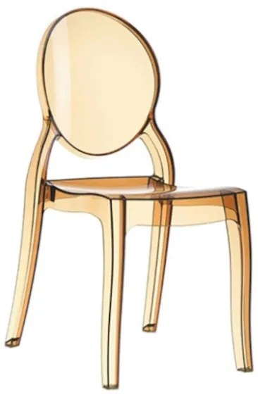 Siesta   Elizabeth* Chair Clear Gold Polycarbonate  metax-01-00-2714 διάστ.50.0000 x 47.0000 x 90.0000