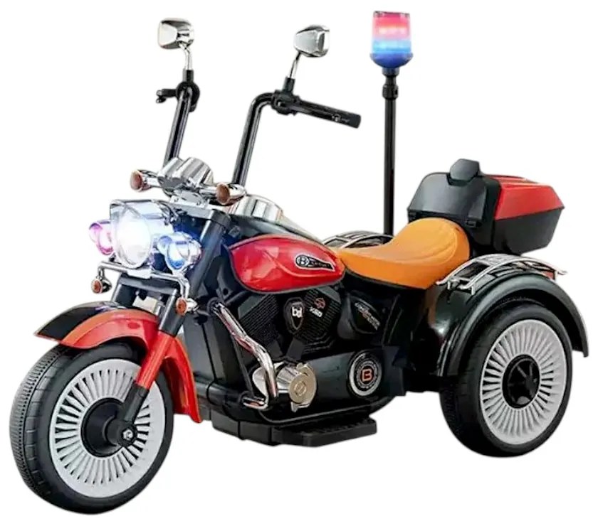 Παιδικό ηλεκτροκίνητο τρίκυκλο scooter με φάρο - BJQ-6388 - 701114 - Red-701114_r