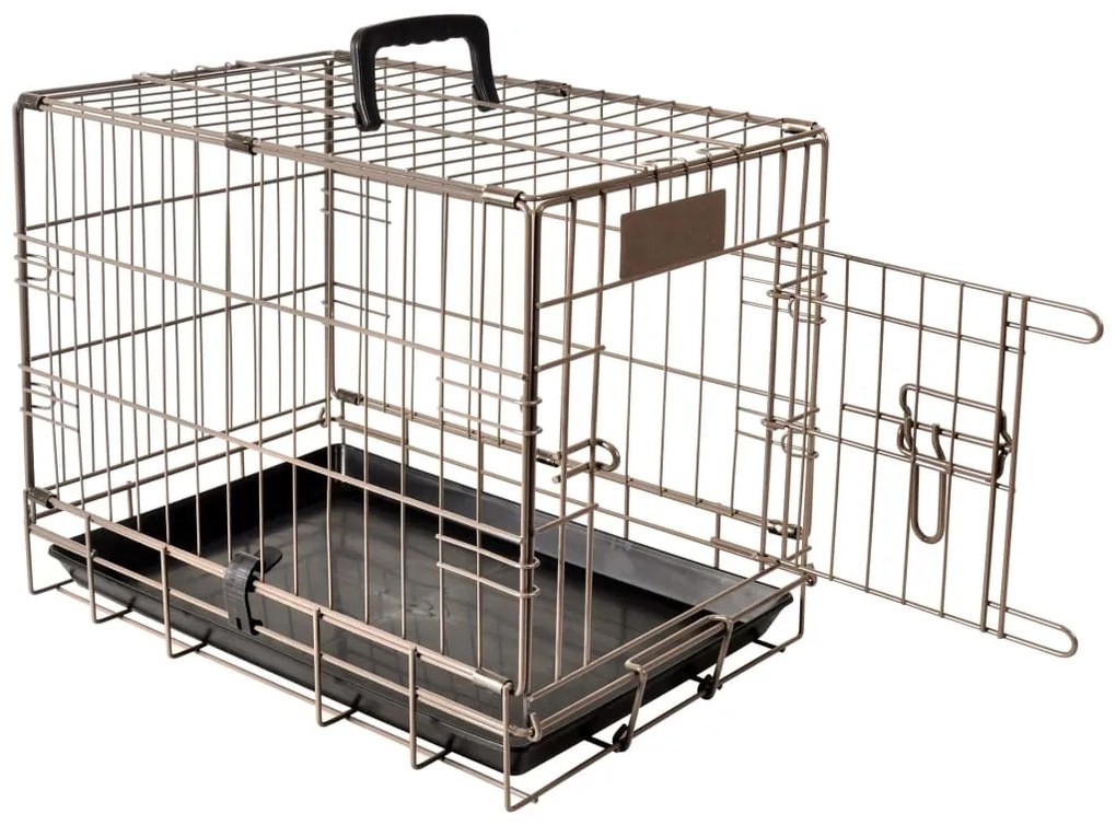FLAMINGO Κλουβί Κατοικίδιου Ebo Καφέ 47x31x38 εκ. Μεταλλικό 517579