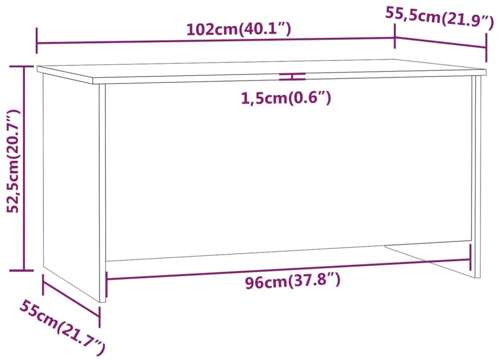 ΤΡΑΠΕΖΑΚΙ ΣΑΛΟΝΙΟΥ ΛΕΥΚΟ 102X55,5X52,5 ΕΚ. ΕΠΕΞΕΡΓΑΣΜΕΝΟ ΞΥΛΟ 809665