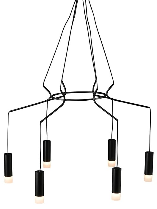 Φωτιστικό Οροφής Πολύφωτο Aca Teres YL23P6BK Black