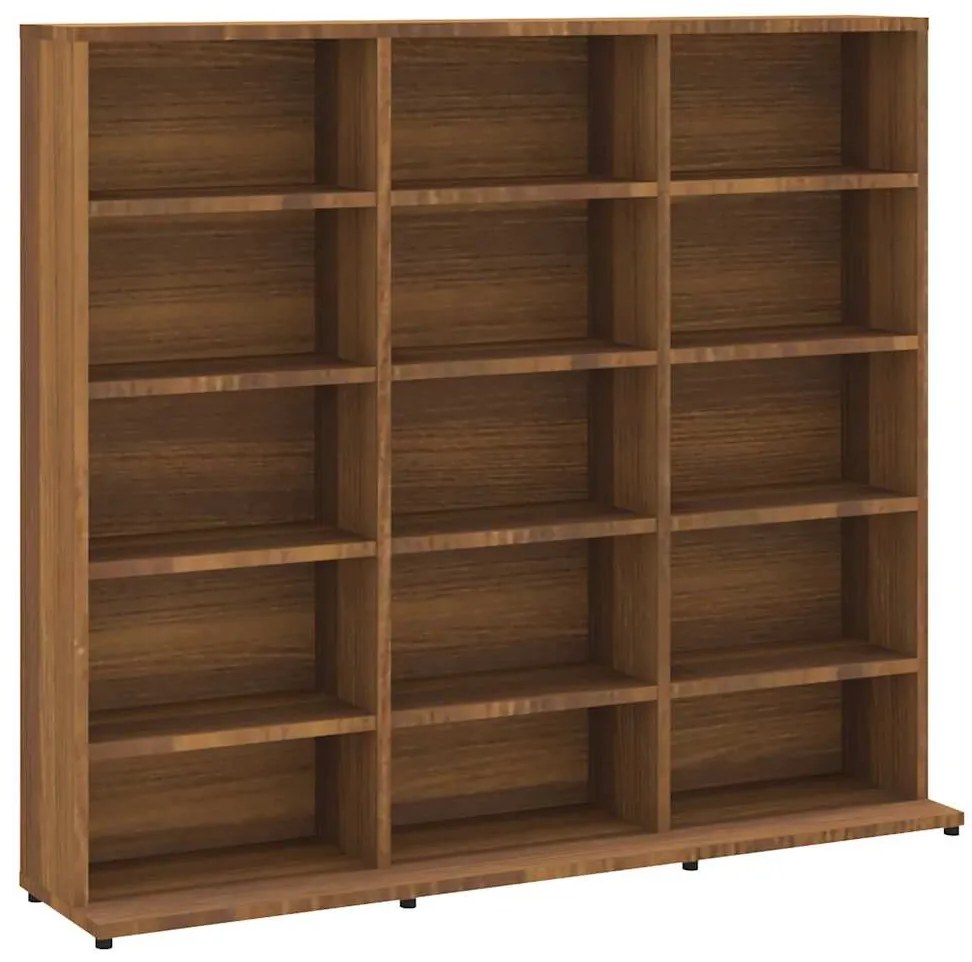 vidaXL Έπιπλο για CD Καφέ Δρυς 100x23x89,5εκ. Επεξεργασμένο Ξύλο
