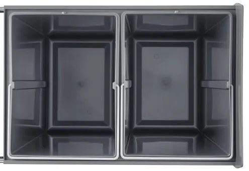 VEVOR Double 20Lx2 Pullout Waste Container Under Cabinet Kitchen Bin Trash Can