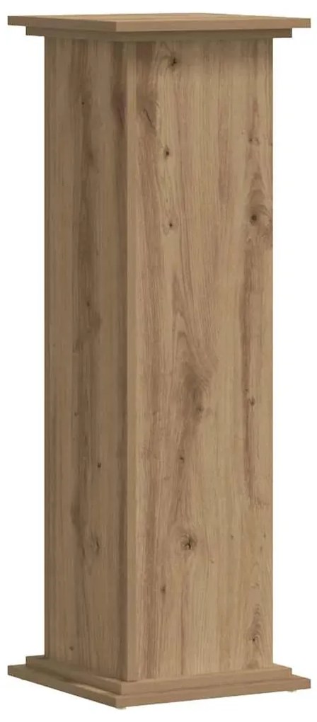 vidaXL Βάσεις Φυτών Αρτισιανή Δρυς 33x33x100 εκ. Επεξ. Ξύλο