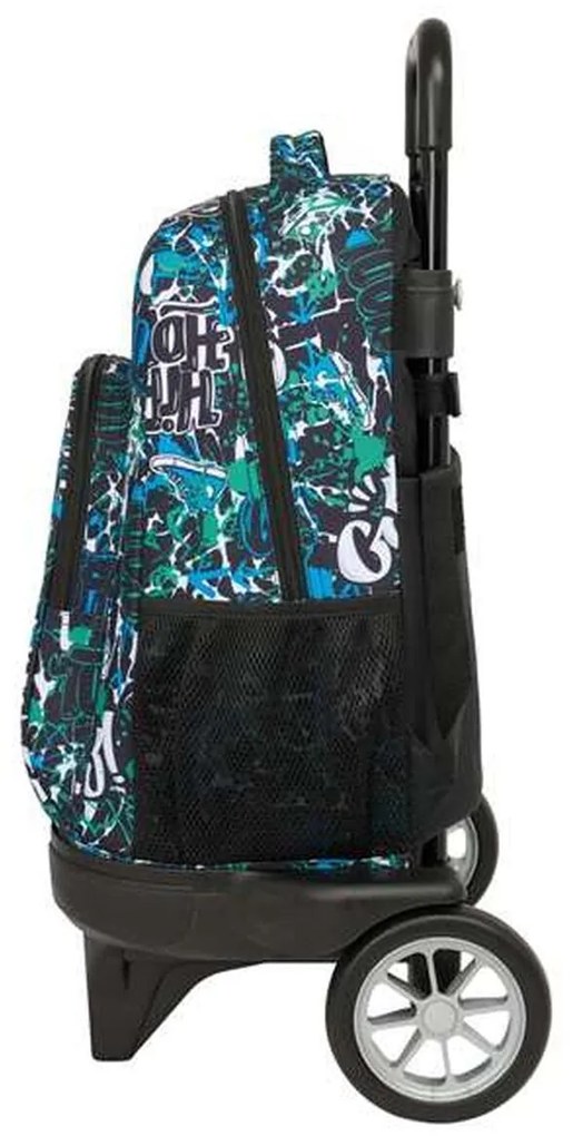 Σχολική Τσάντα με Ρόδες Safta Go 33 x 45 x 22 cm Γκράφιτι