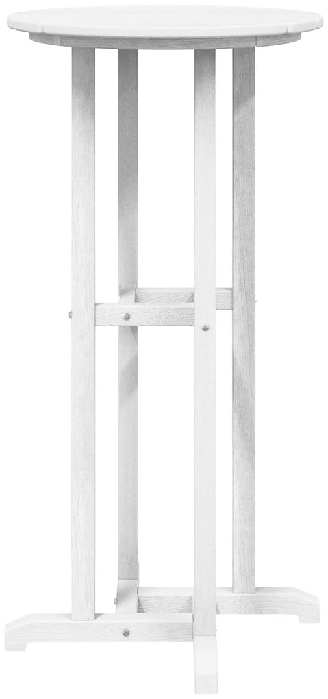 vidaXL Τραπέζι Μπαρ Λευκό 55x55x107 εκ.