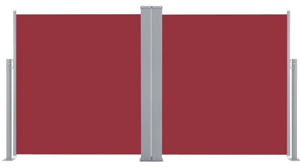 vidaXL Σκίαστρο Πλαϊνό Συρόμενο Κόκκινο 160 x 600 εκ.