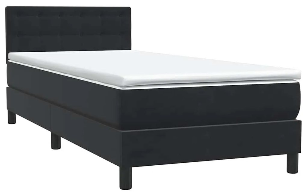 ΚΡΕΒΑΤΙ BOXSPRING ΜΕ ΣΤΡΩΜΑ ΜΑΥΡΟ 90X220 ΕΚ. ΒΕΛΟΥΔΙΝΟ 3317297