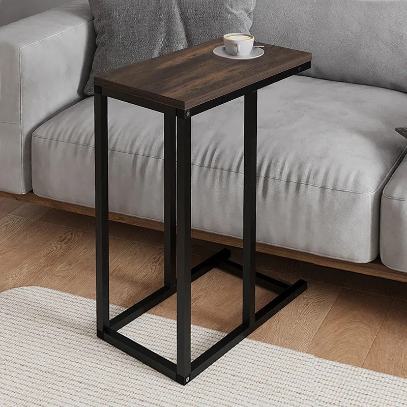 Τραπεζάκι βοηθητικό Agiro Megapap χρώμα rustic καρυδί 45,7x25,5x62,9εκ.-GP041-0124,1