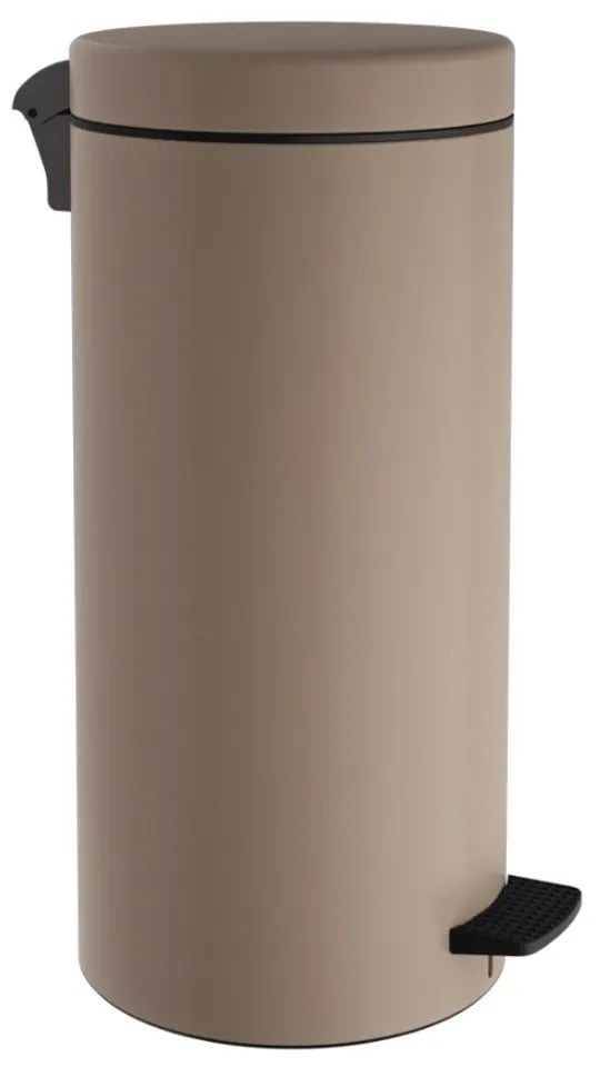 Κάδος Απορριμμάτων Soft Close 20Lt 18-310-103 25x55cm Matte Beige Pam&amp;Co Stainless Steel