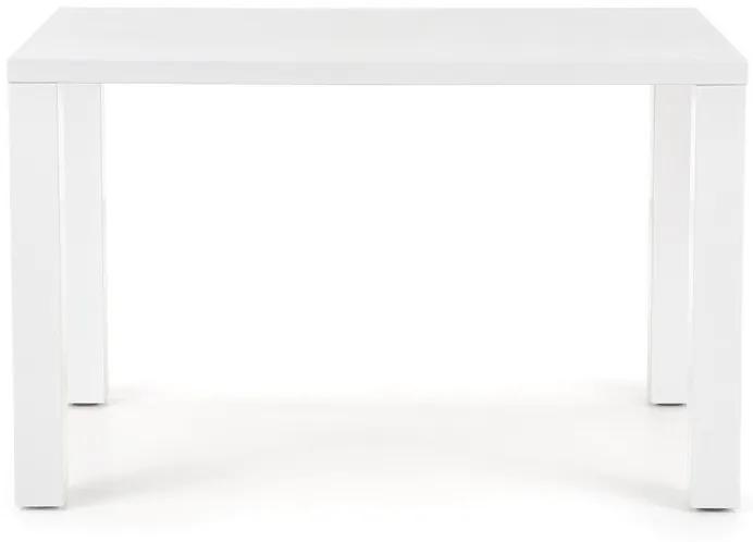 Τραπέζι Houston 122, Γυαλιστερό λευκό, 75x80x120cm, 22 kg, Ινοσανίδες μέσης πυκνότητας | Epipla1.gr