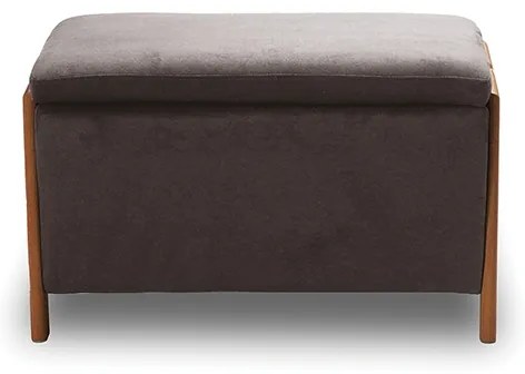 DALI ΣΚΑΜΠΟ VELVET BROWN ΜΕ ΑΠΟΘ. ΧΩΡΟ 75X42X44εκ. 75X42X44εκ.